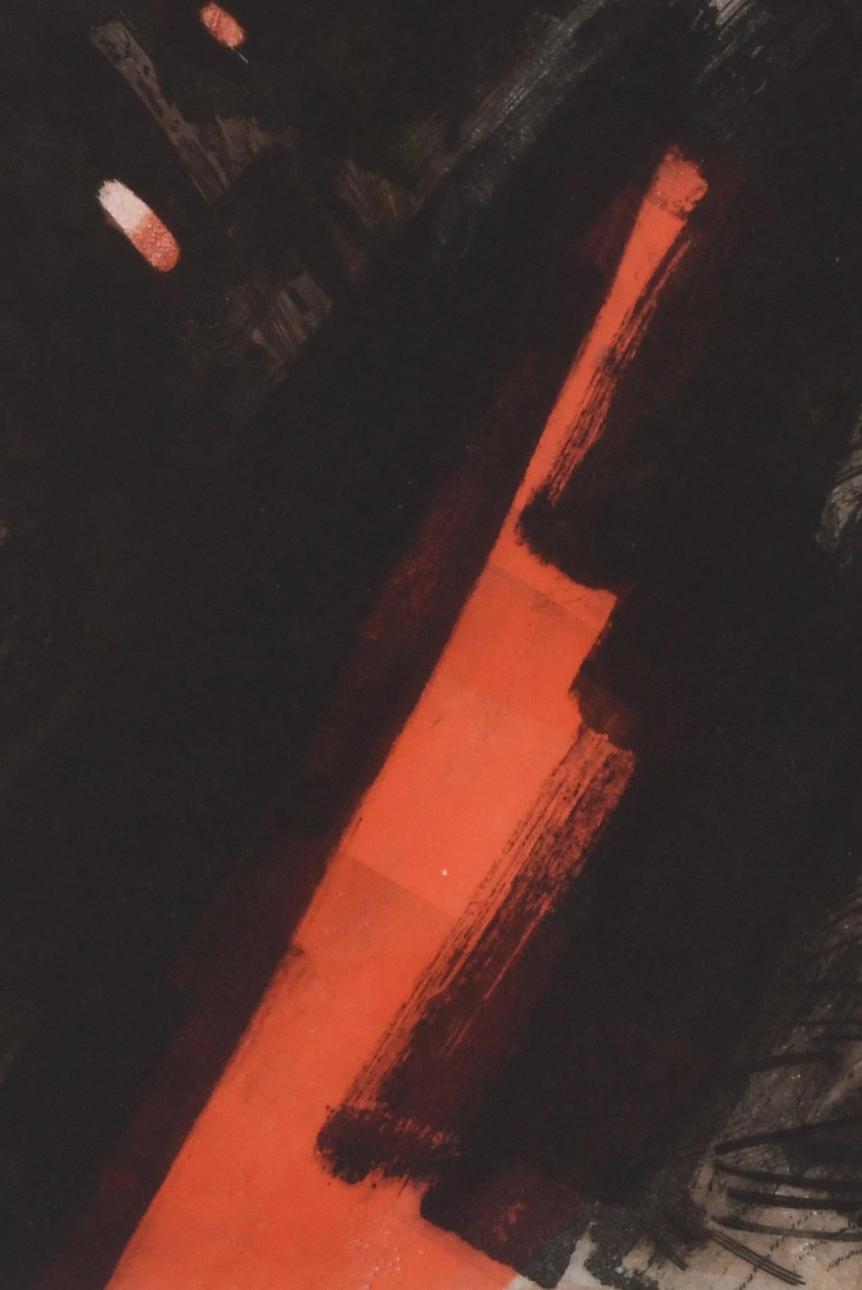 Glowing Tree - American Modern Print by Gabor F. Peterdi