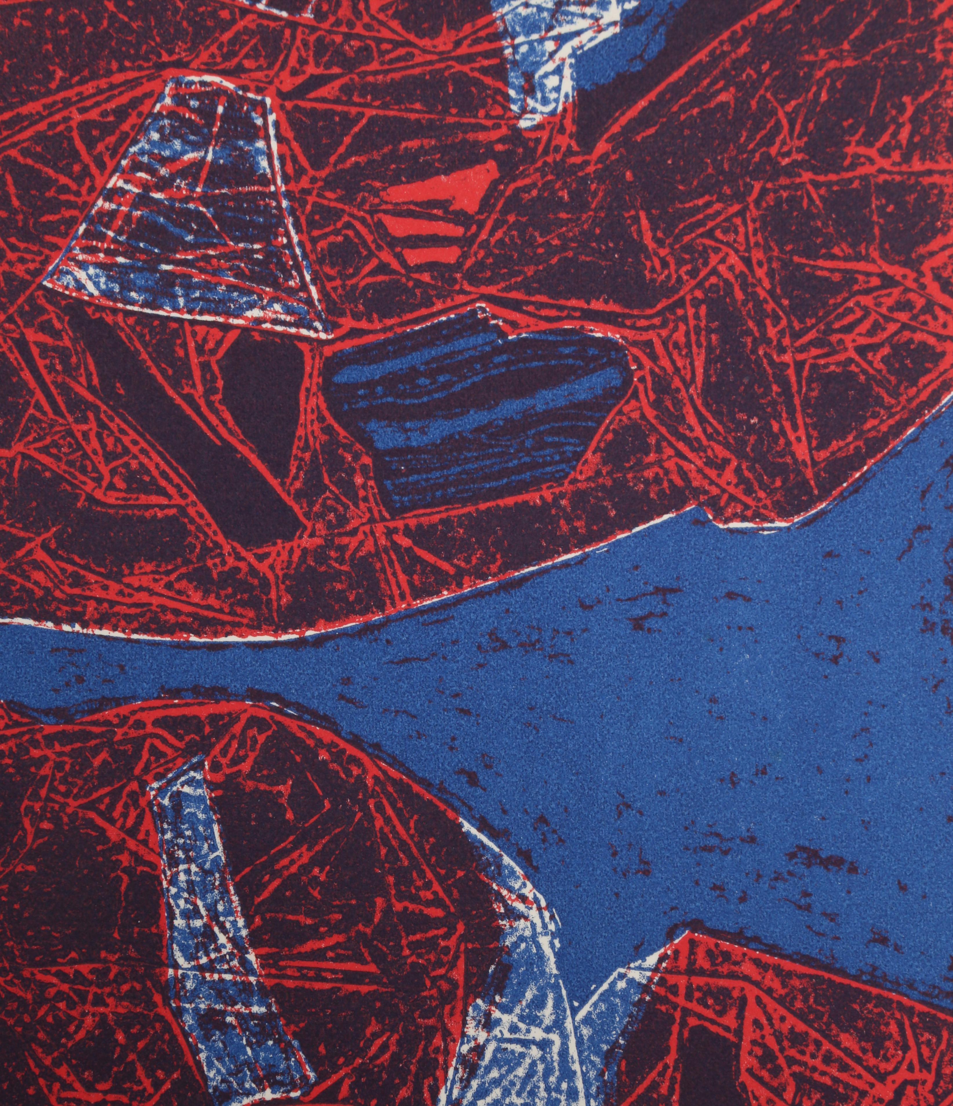 Mauna Loa II, Abstract Etching by Gabor Peterdi - Print by Gabor F. Peterdi