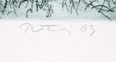 The Reef, Abstract Etching by Gabor F. Peterdi