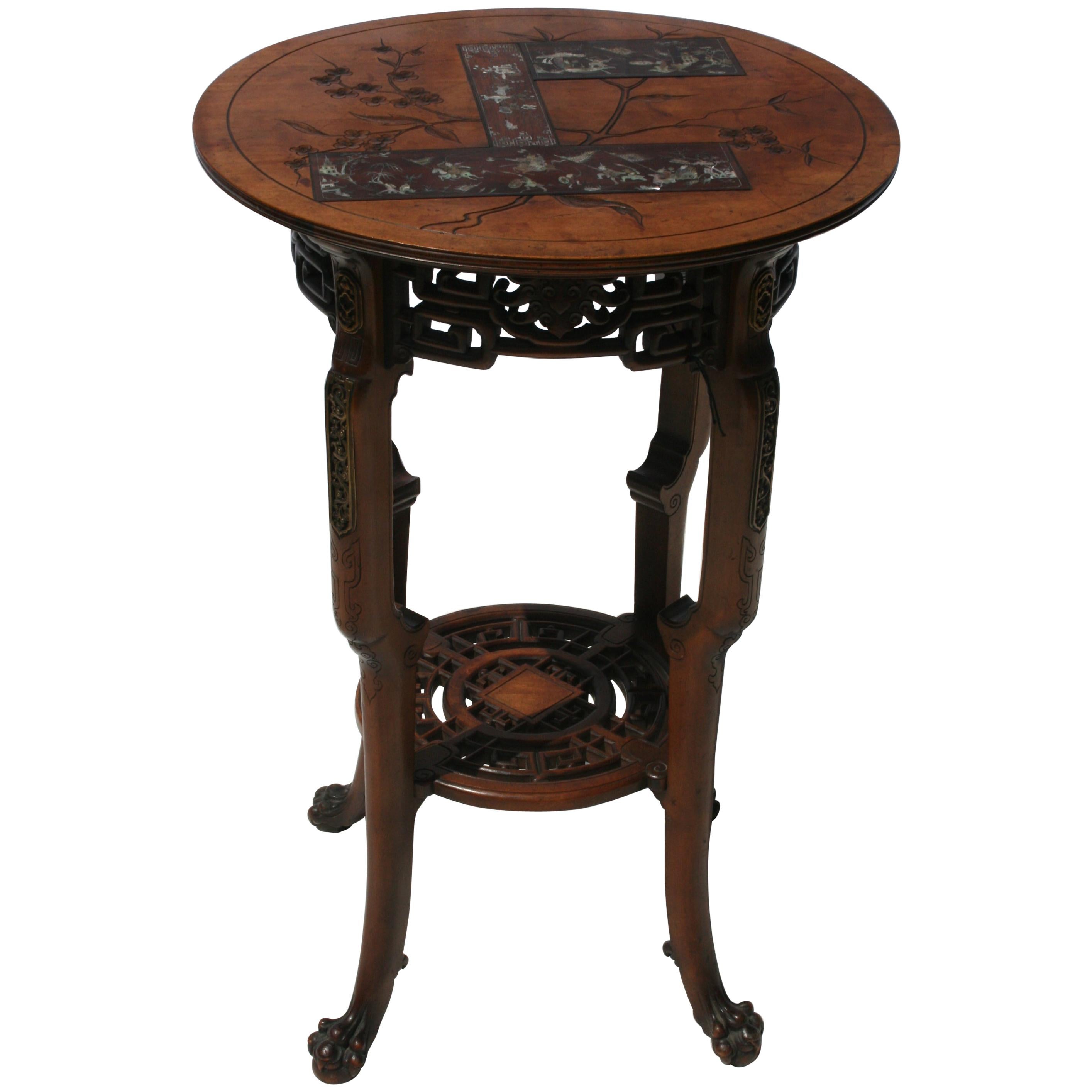 Gabrial Viardot Attributed Pedestal Table For Sale