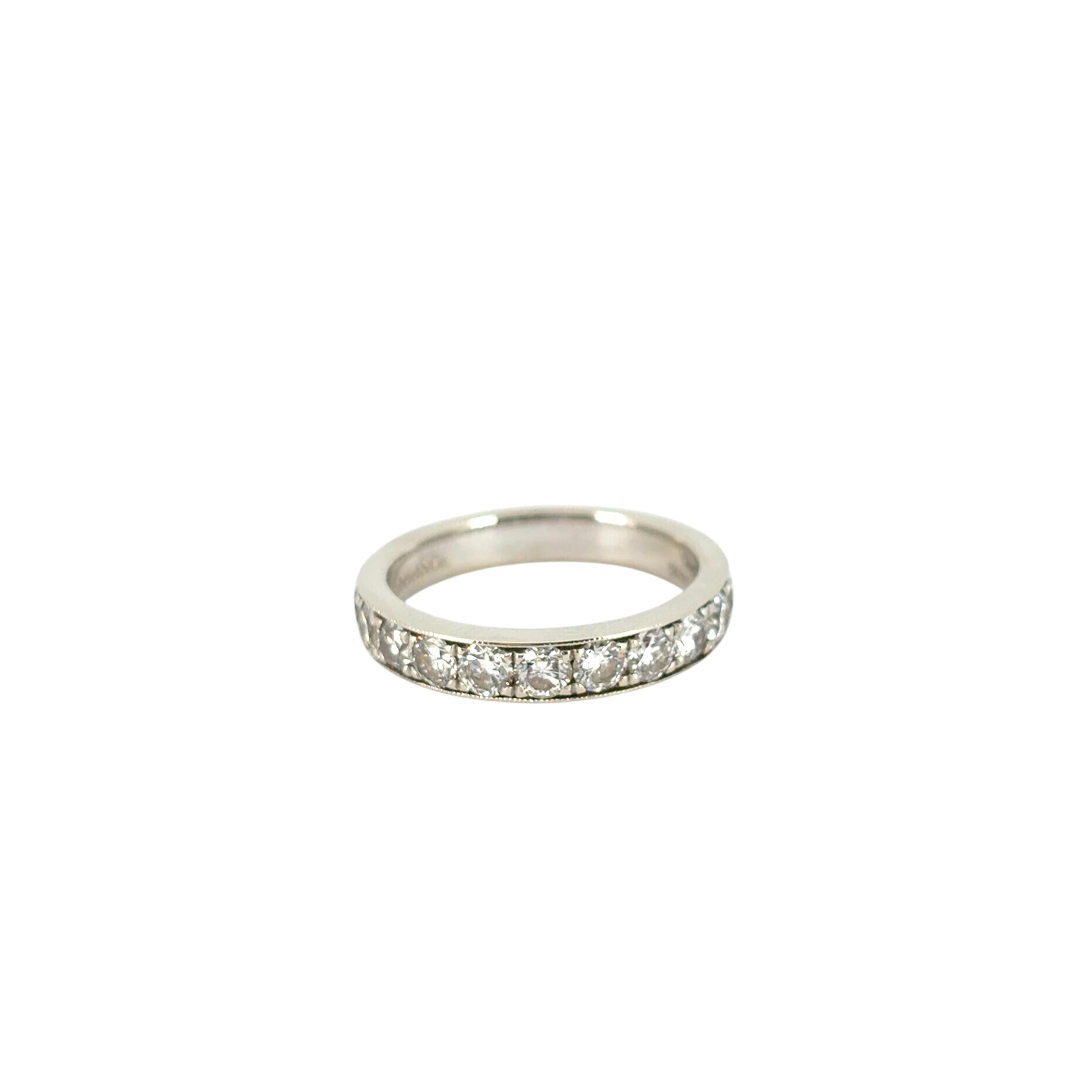 Gabriel 14K White Gold Micro Pave Set 1.50ctw Natural Diamond Wedding Band For Sale 10