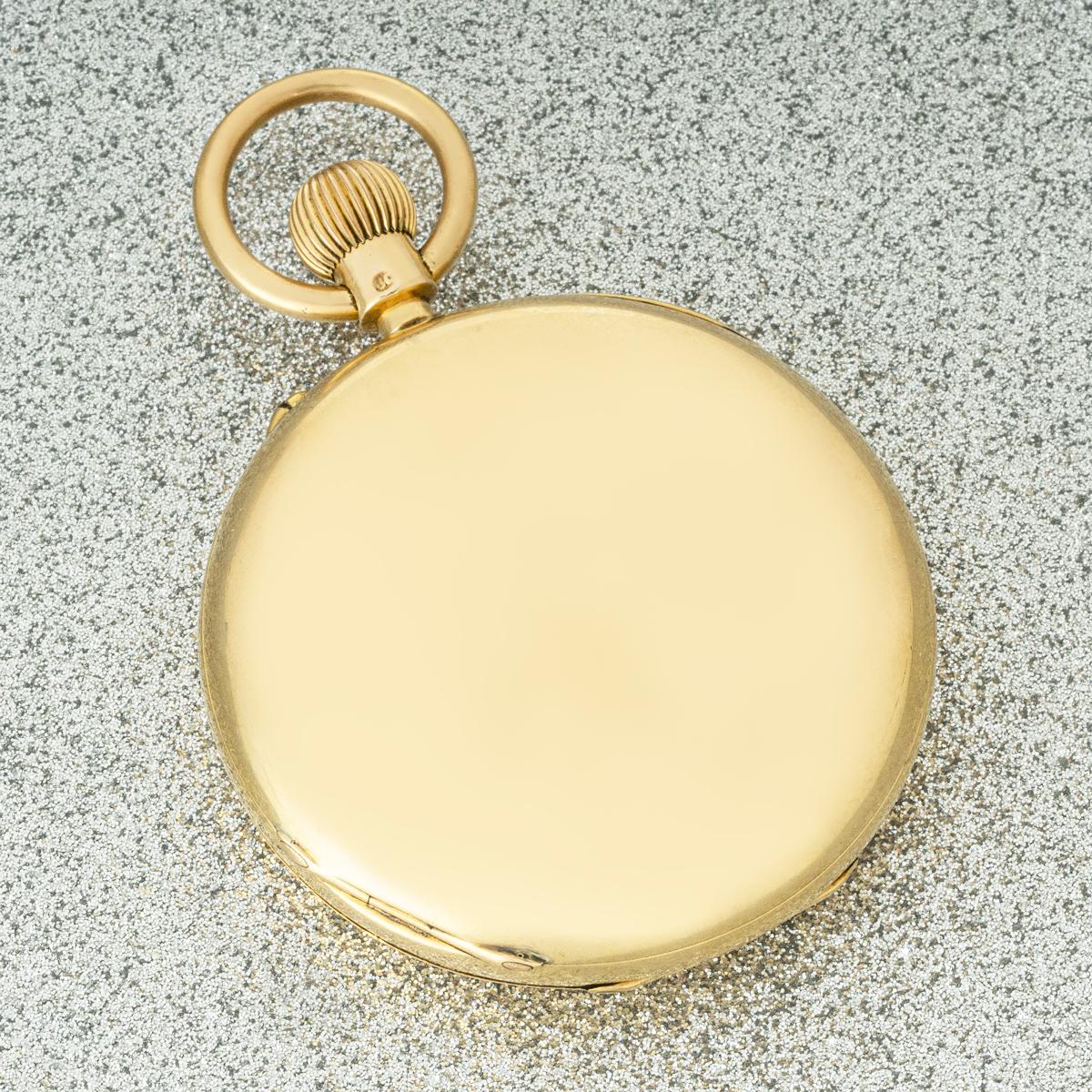 GABRIEL. A Rare Gold Full Hunter Keyless Pocket Watch C1891 For Sale 3