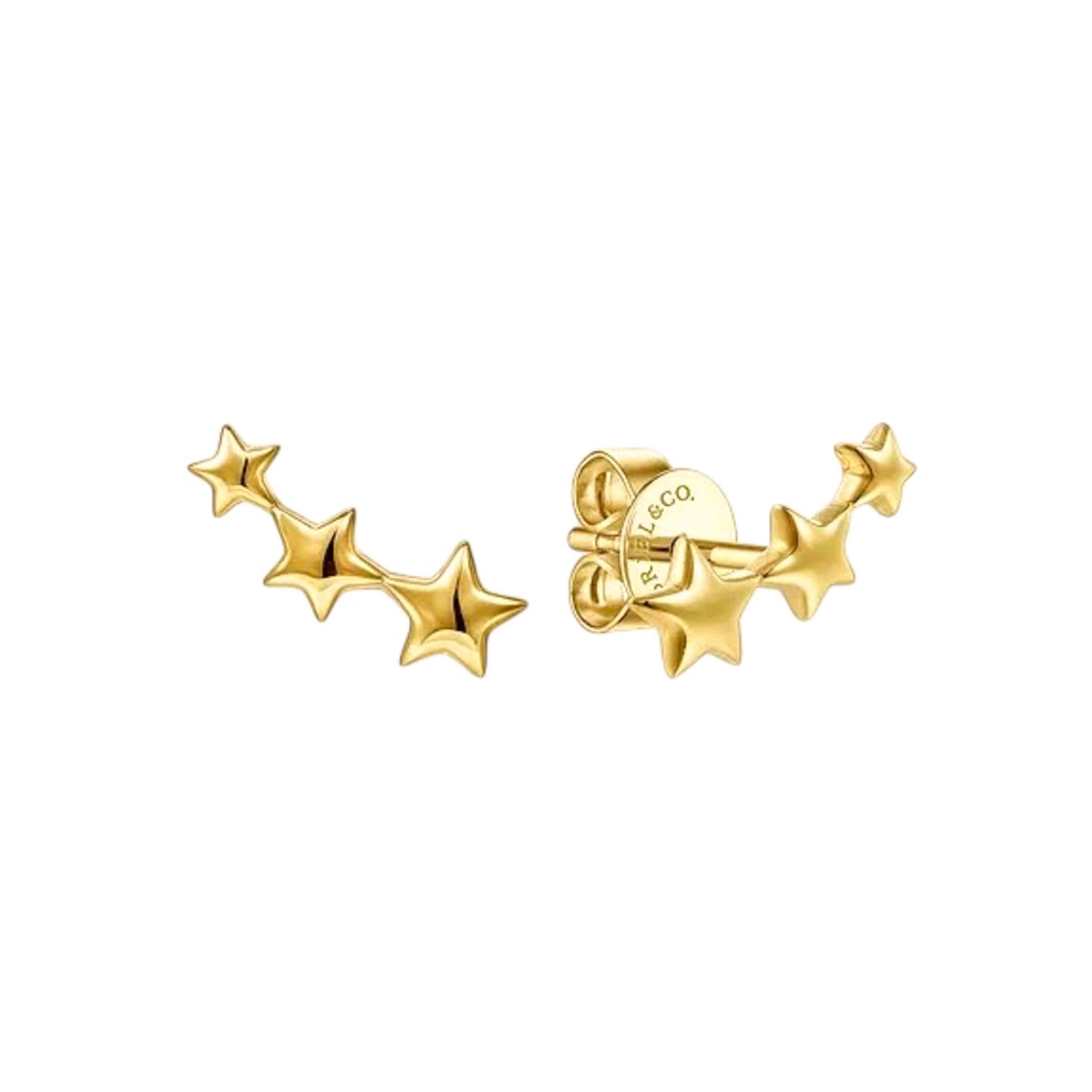 Gabriel & Co. Orecchini con perno curvo a tre stelle graduate in oro giallo 14 carati

Questi splendidi orecchini Gabriel Graduating Star sono in ottime condizioni e pronti per essere spediti!

Stile: Scalatore per le orecchie
Design/One: Stelle