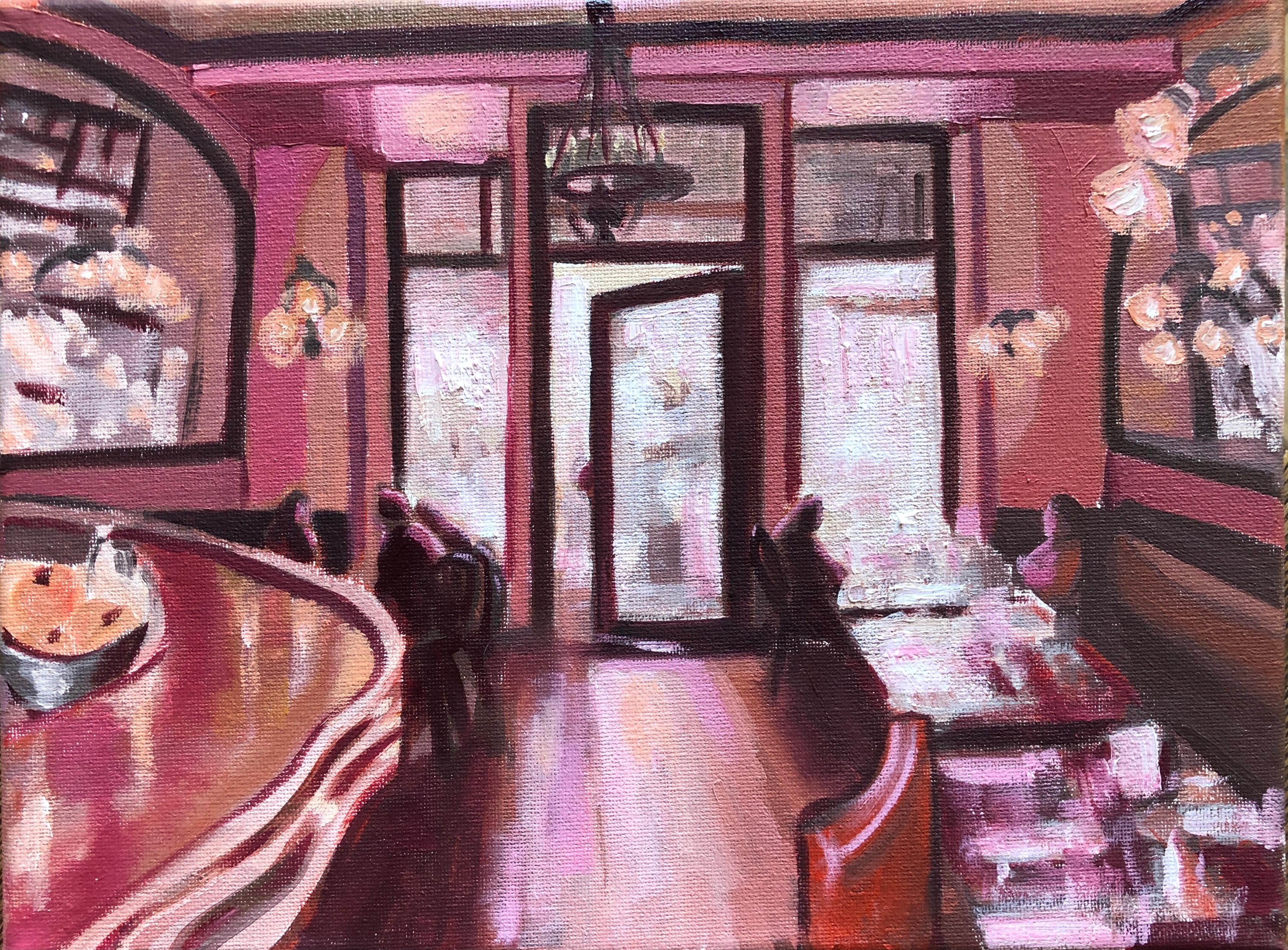 Interior Painting Gabriel Antonio Palma - Fauteuil rouge
