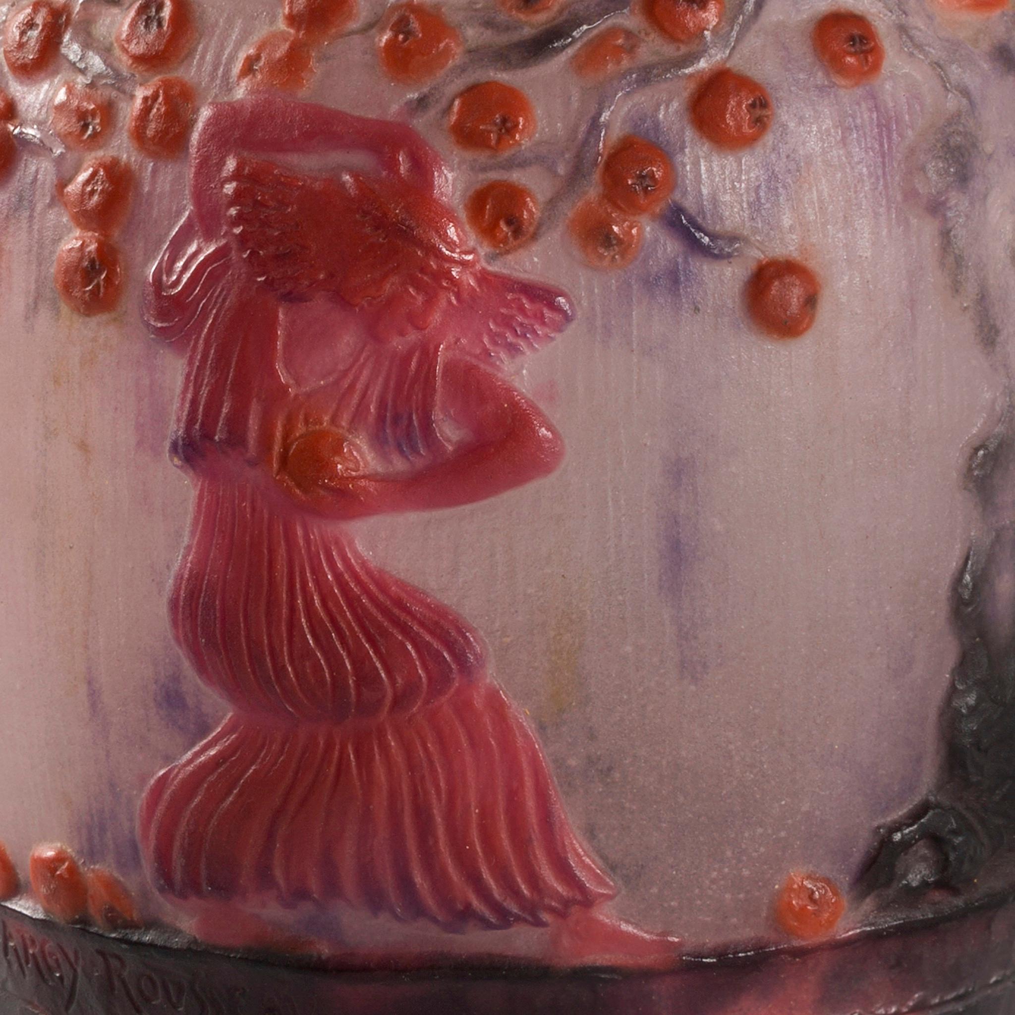 Vase en pâte de verre 