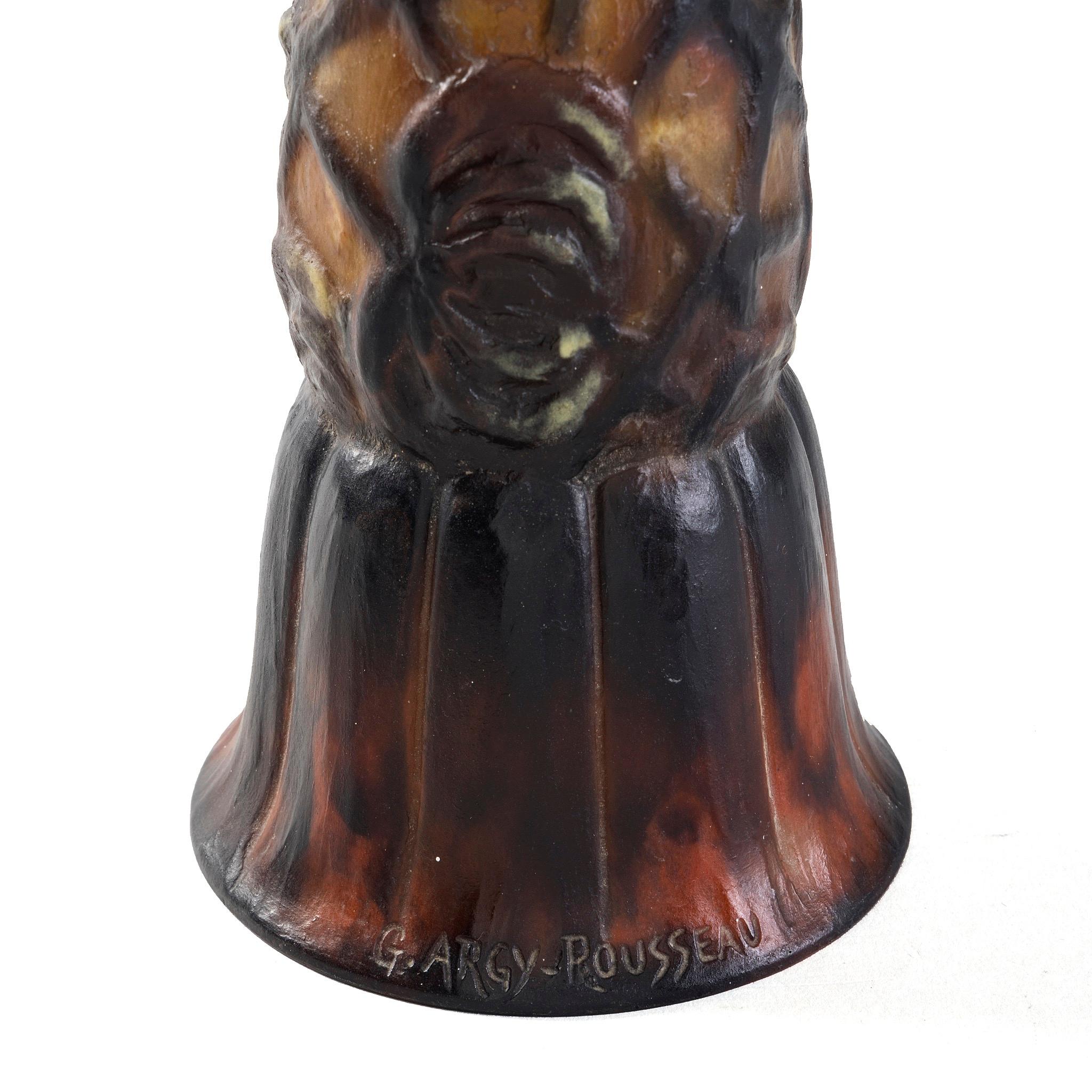 20ième siècle Gabriel Argy-Rousseau Pâte de Verre 
