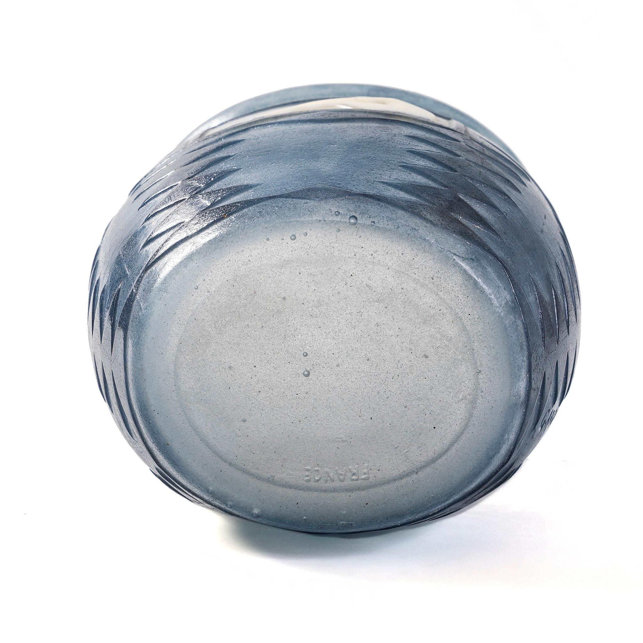 20th Century Gabriel Argy-Rousseau Pâte-de-verre “Farniente” Vase For Sale