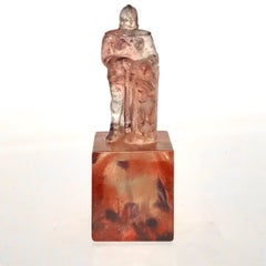 Gabriel Argy Rousseau Pate De Verre Knight