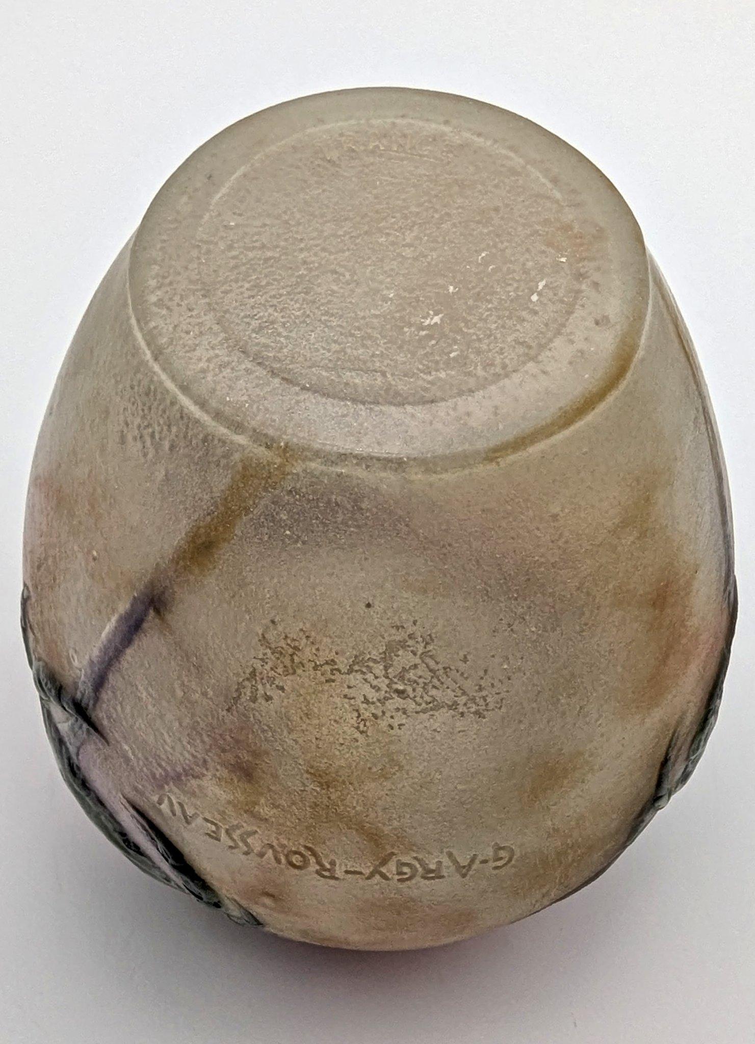 Art Déco Gabriel Argy-Rousseau pâte de verre Vaso Crabes et Algues, Parigi, 1920 ca. in vendita