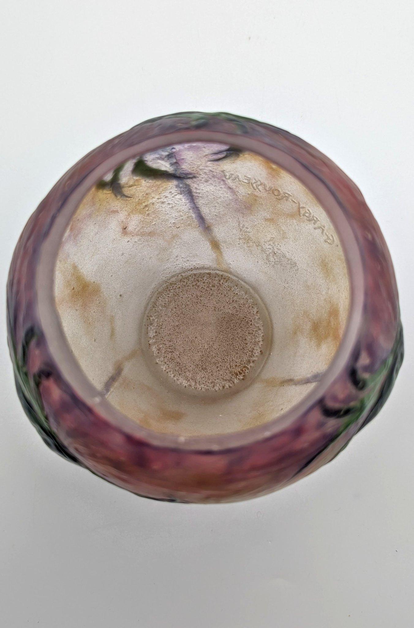 Gabriel Argy-Rousseau pâte de verre Vaso Crabes et Algues, Parigi, 1920 ca. In condizioni buone in vendita a Aachen, DE