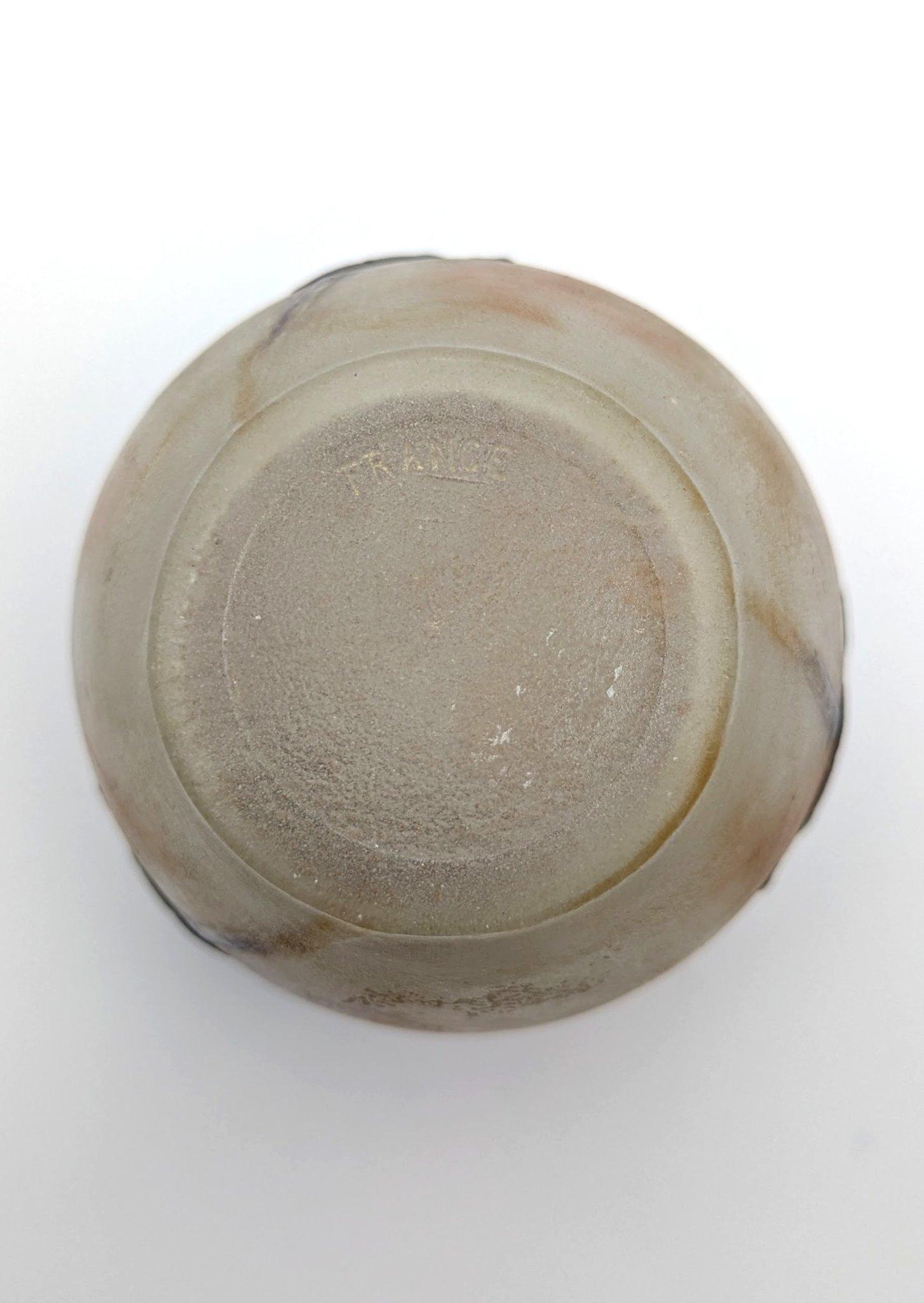 Inizio XX secolo Gabriel Argy-Rousseau pâte de verre Vaso Crabes et Algues, Parigi, 1920 ca. in vendita