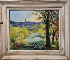 Pastoral Scene, Early 20th Century Fauvist Oil on Canvas.