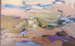 Beach's day Spain oil on board painting spanish seascape