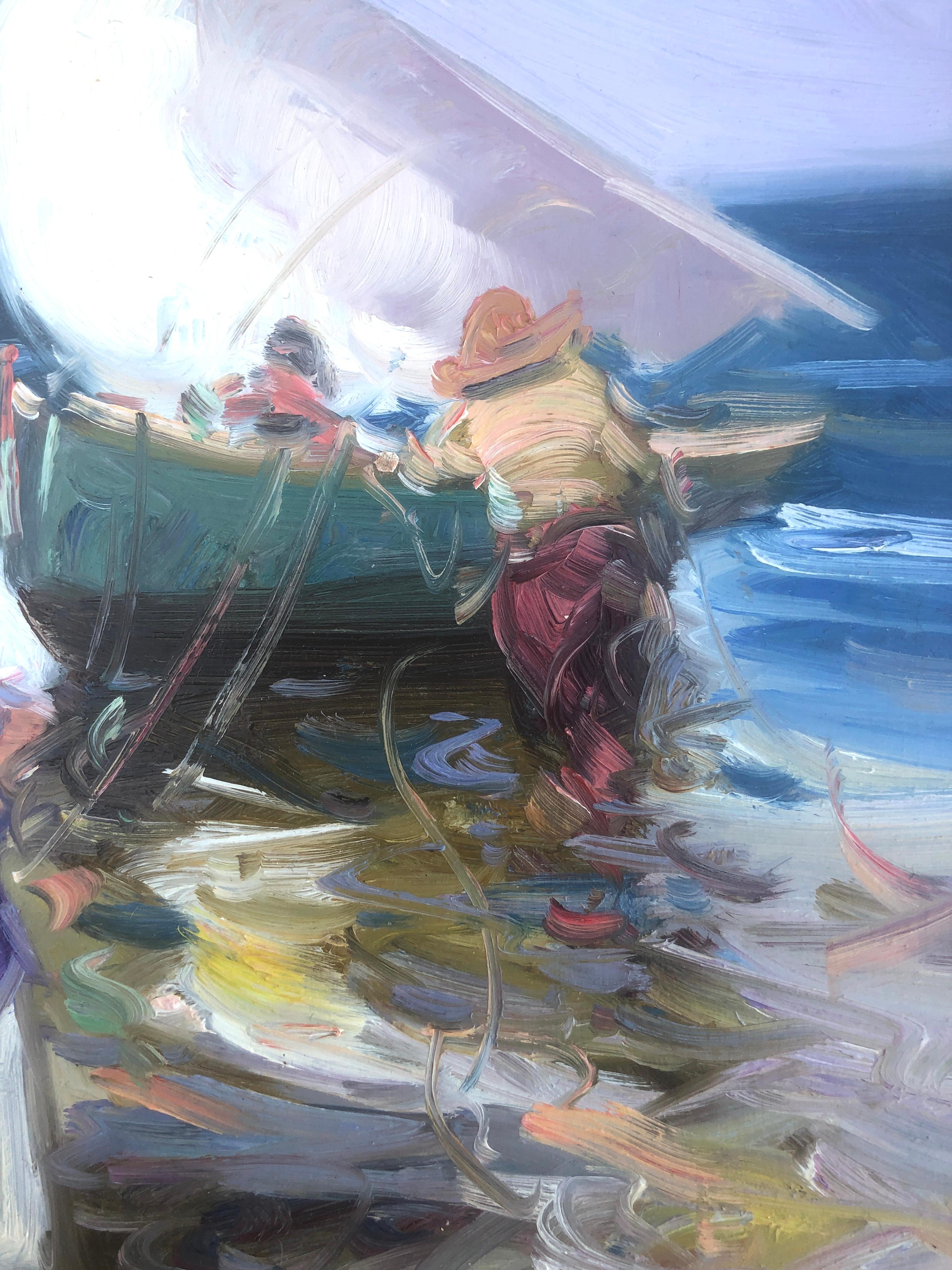 Gabriel Casarrubios Martín (1953) - Fishermen - Oil on panel
Oil size 27x22 cm.
Frameless.

Gabriel Casarrubios Martín (1953)

The Toledo artist trained in Fine Arts in Madrid, at the San Fernando Faculty and at the UCM. In the work of Gabriel