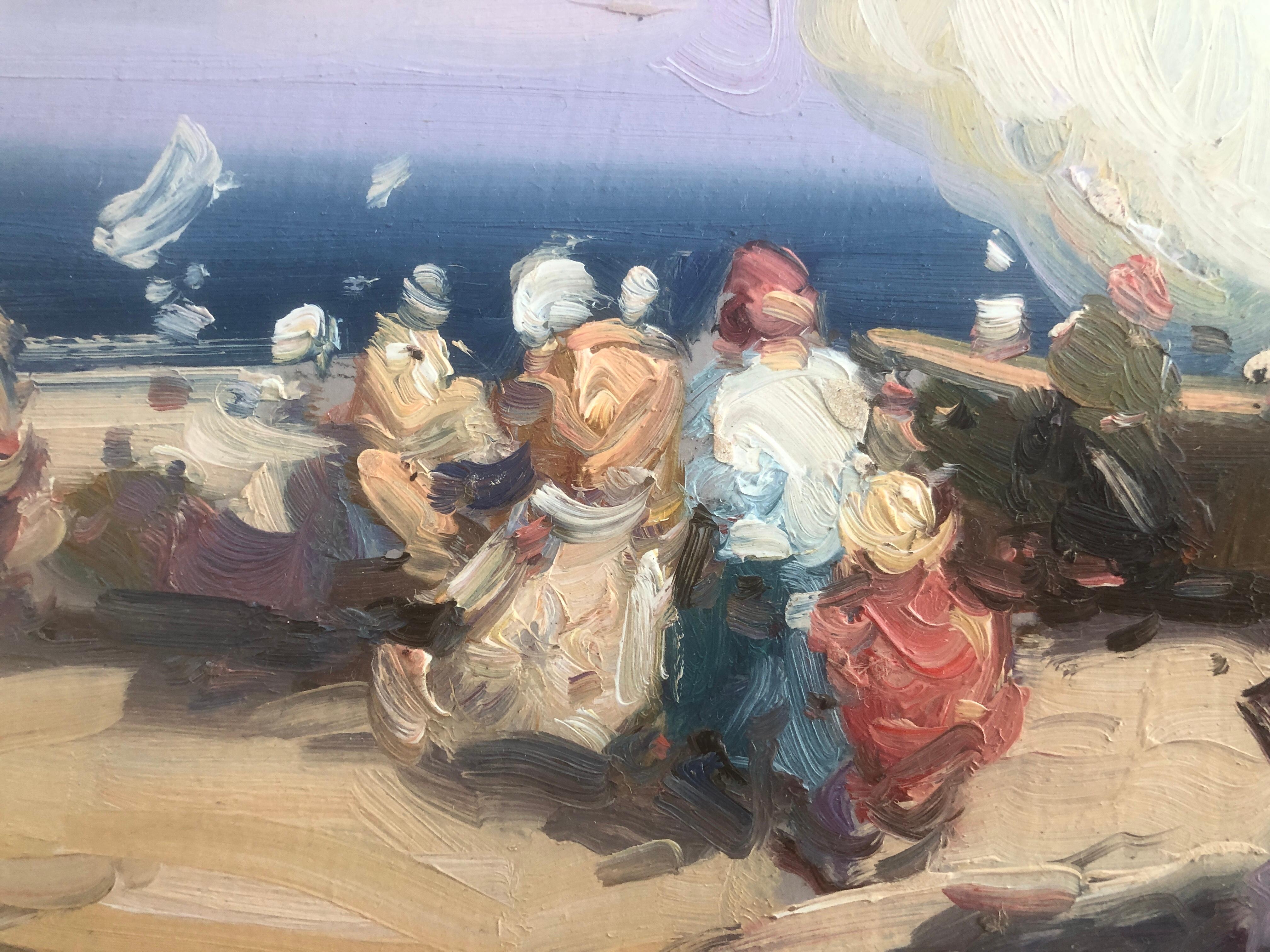 Gabriel Casarrubios Martín (1953) - Fishermen on the beach - Oil on panel
Oil size 19x33 cm.
Frameless.

Gabriel Casarrubios Martín (1953)

The Toledo artist trained in Fine Arts in Madrid, at the San Fernando Faculty and at the UCM. In the work of