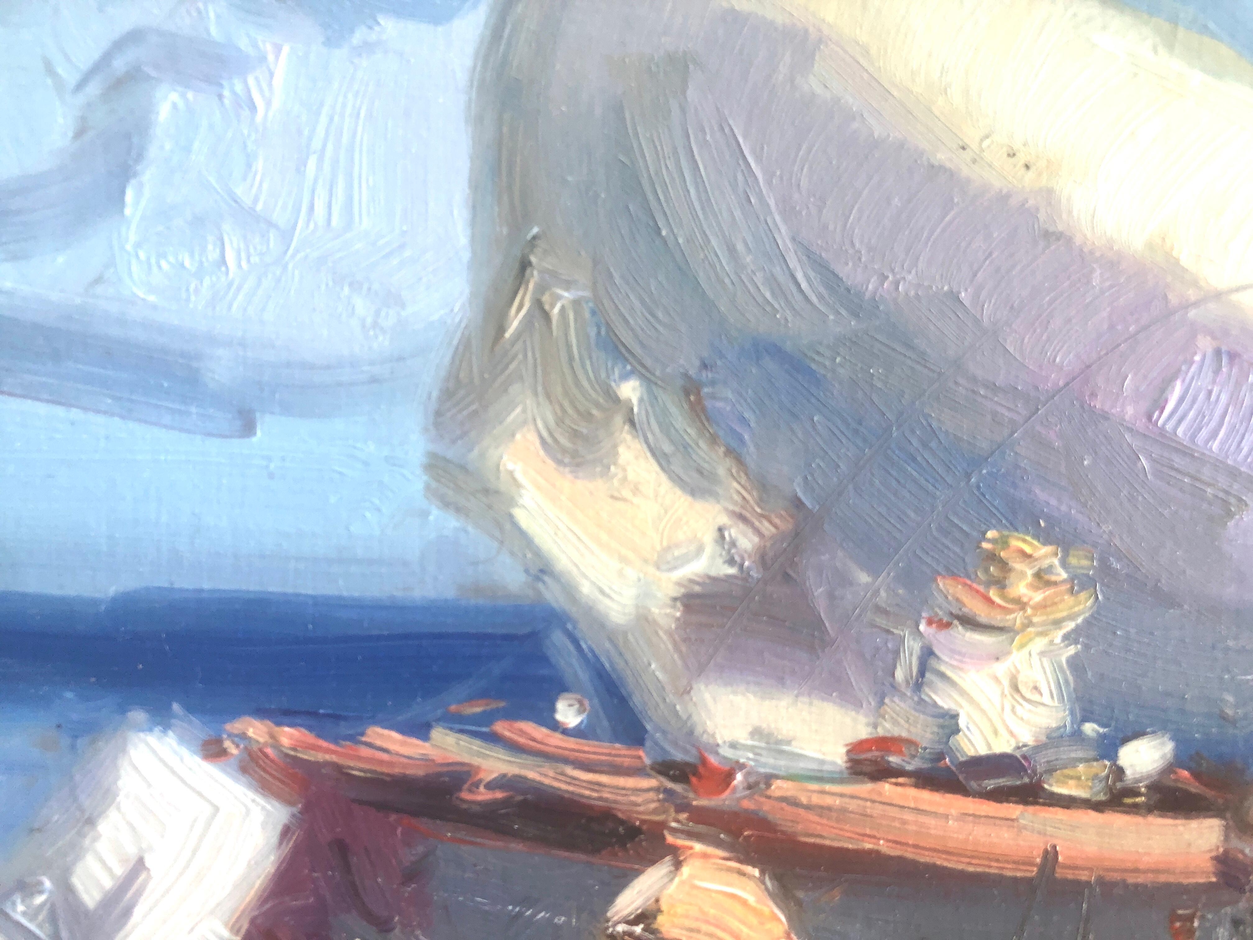 Gabriel Casarrubios Martín (1953) - Pescadores - Óleo sobre tabla
Óleo tamaño 22x27 cm.
Sin marco.

Gabriel Casarrubios Martín (1953)

El artista toledano se formó en Bellas Artes en Madrid, en la Facultad de San Fernando y en la UCM. En la obra de