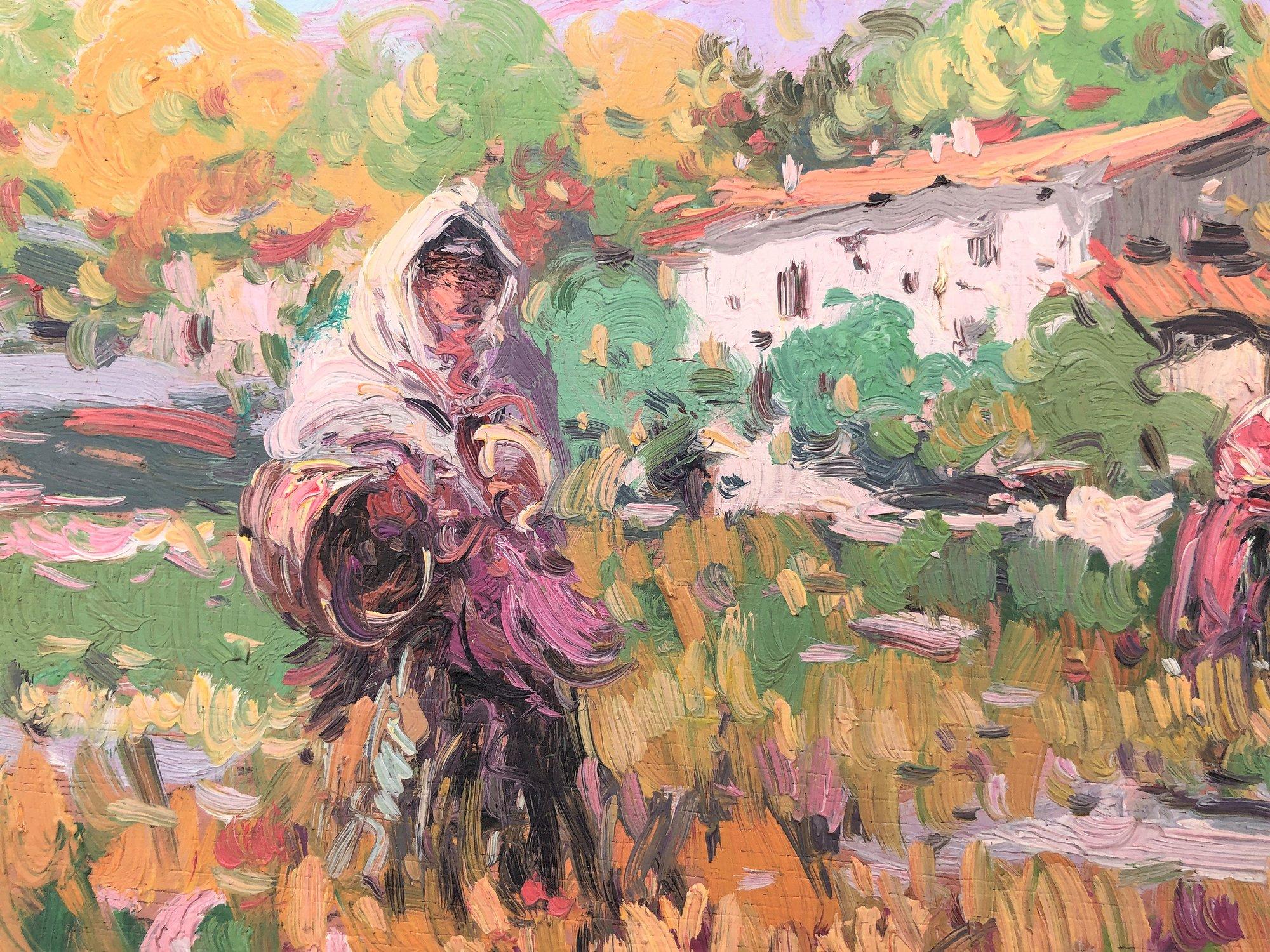Gabriel Casarrubios Martín (1953) Collectors Oil on panel
Oil size 22x27 cm.
Frame measures 43x48 cm.

Gabriel Casarrubios Martín (1953)

The Toledo artist trained in Fine Arts in Madrid, at the San Fernando Faculty and at the UCM. In the work of