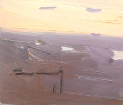 Spanish people on the beach Spain oil on board painting