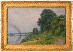 Les Bords de la Seine à Epinay (effect du matin), 1918 by Gabriel-Charles Déneux
