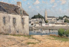 Chauvelon Gabriel, Nantes 1875 – ?, French Painter, Port of Tréboul, Bretagne