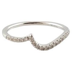 Gabriel & Co. Bague en or blanc 14 carats et diamants taille 6,5 n° 14685