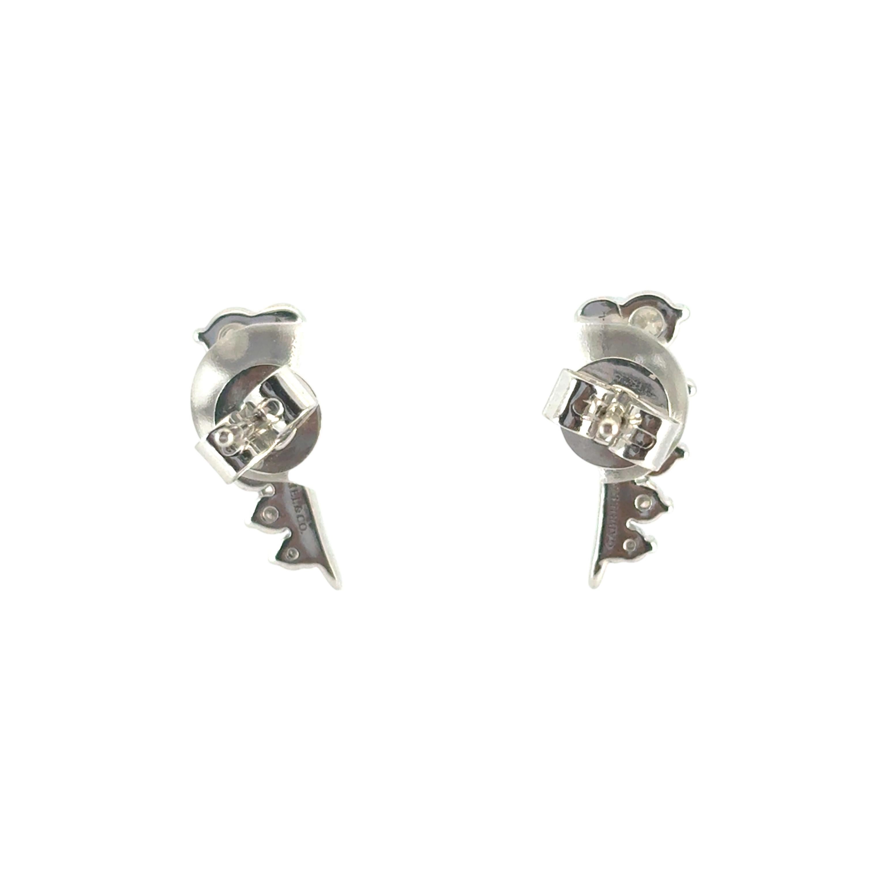 Donna Gabriel & Co. Orecchini con diamanti naturali in oro bianco 14k da 0,77 ct. in vendita