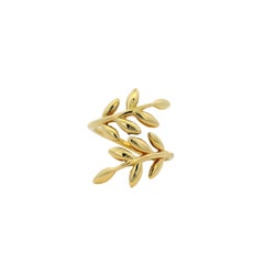Gabriel & Co. 14k Yellow Gold Olive Leaf Bypass Ring