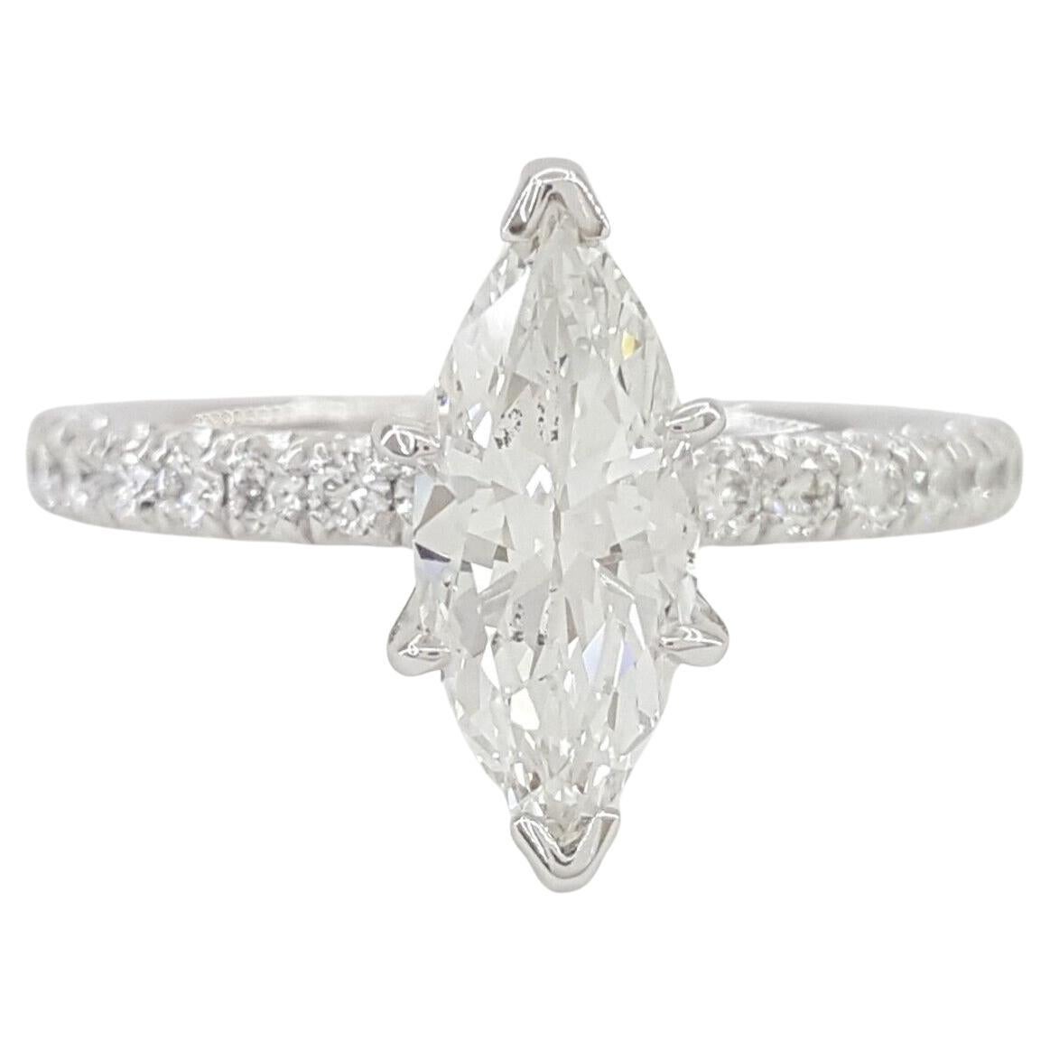 Gabriel & Co. 1.53 ct Marquise Brilliant Cut Diamond Engagement Ring