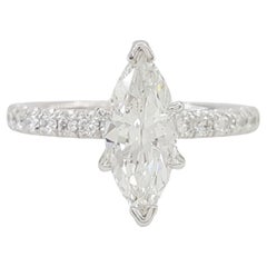 Gabriel & Co. Verlobungsring mit 1,53 Karat Diamant im Marquise- Brillantschliff