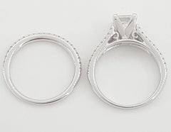 Gabriel & Co. 1.65 ct Princess Cut Shank-Split Diamond Engagement Ring