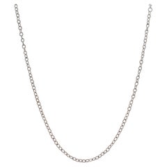 Gabriel & Co 18K White Gold Cable Link Chain Necklace