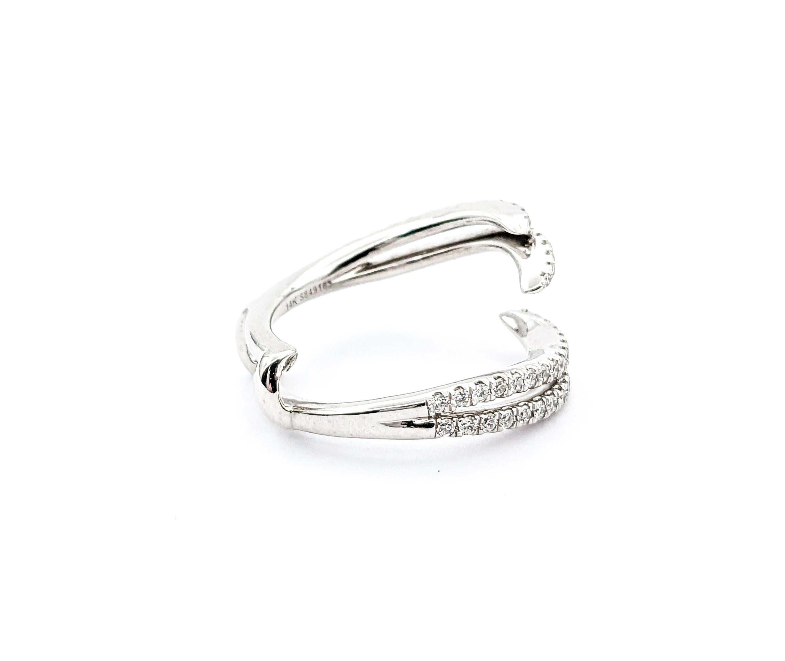 Contemporary Gabriel & Co. Diamond Ring In white Gold For Sale