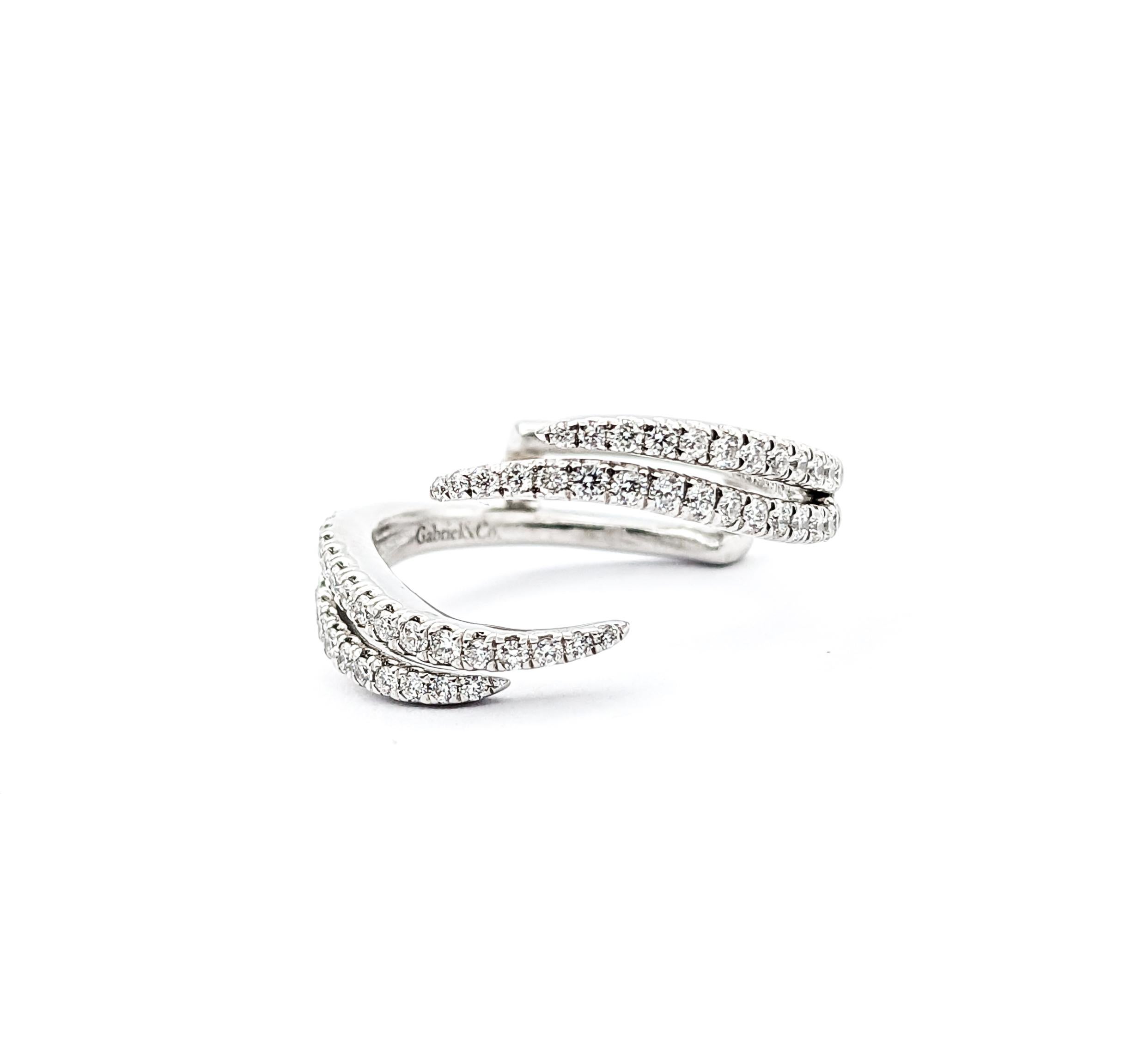 Women's Gabriel & Co. Diamond Ring In white Gold For Sale