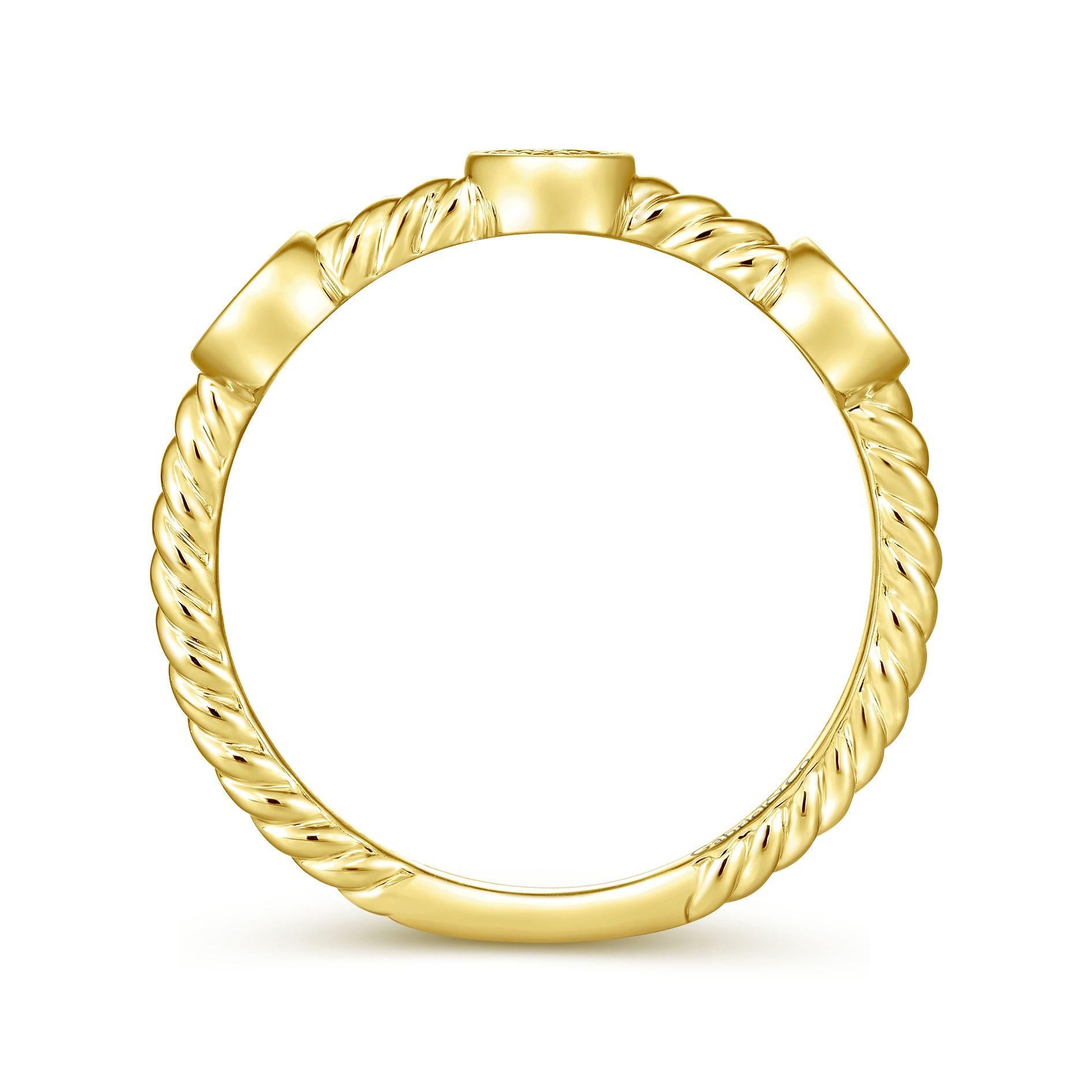 Gabriel & Co. LR51174Y45JJ 14k Yellow Gold 0.43ctw Diamond Stackable Band
Brand Gabriel & Co.
Vendor Model#LR51174Y45JJ
Material14k Yellow Gold (also available in 14k white gold and 14k rose gold)
Size	6.5 (can be sized)
Diamond Details approx.