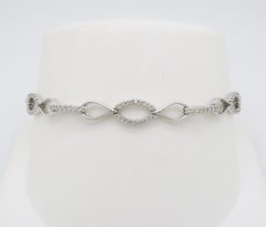 Gabriel & Co. Offenes A Link Diamant-Tennisarmband