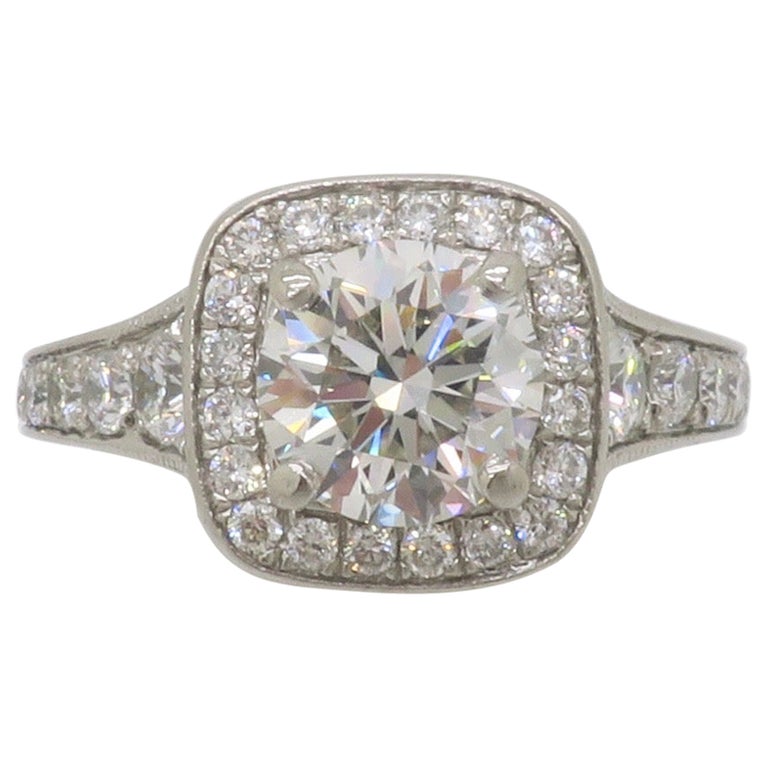 Moissanite Cushion Cut Tiffany Diamond Bands CHad Allison Diamond