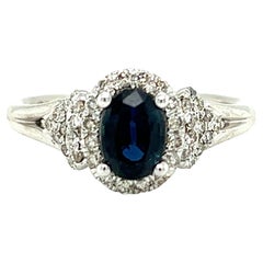 Gabriel & Co. Sapphire and Diamond Ring in 14k Gold