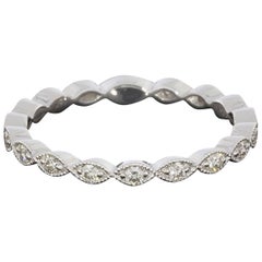Gabriel 
Co Scalloped Stackable Diamond Wedding Band Ring with Marquise Shapes