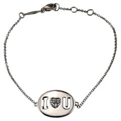 Gabriel & Co. Bracciale in argento sterling e diamanti "I LOVE U" n. 25306