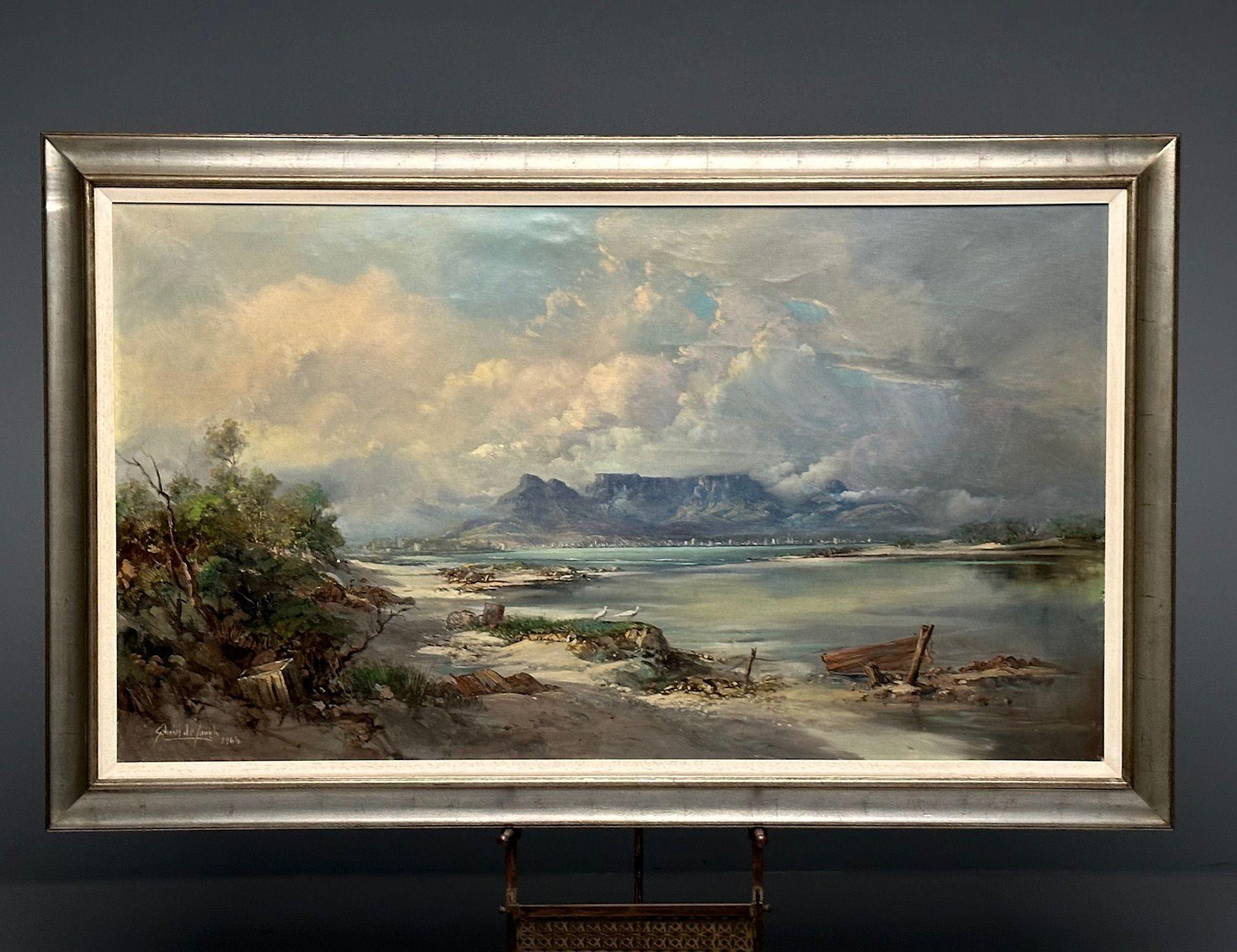 Gabriel de Jongh (SA 1913 - 2004) Olio su tela, Paesaggio montano o marino, riparato

Un vibrante e bellissimo paesaggio montano firmato e datato Gabriel Cornelis de Jongh (Sudafrica 1913-2004). Sedendosi e fissando quest'opera incantevole si ha