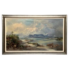 Vintage Gabriel Cornelis de Jongh, Oil on Canvas, Mountain Landscape, Signed and Dated