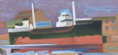 Gabriel Couderc, Ships in Sete, S.P.24., from School Prints Ltd., 1947 (after)