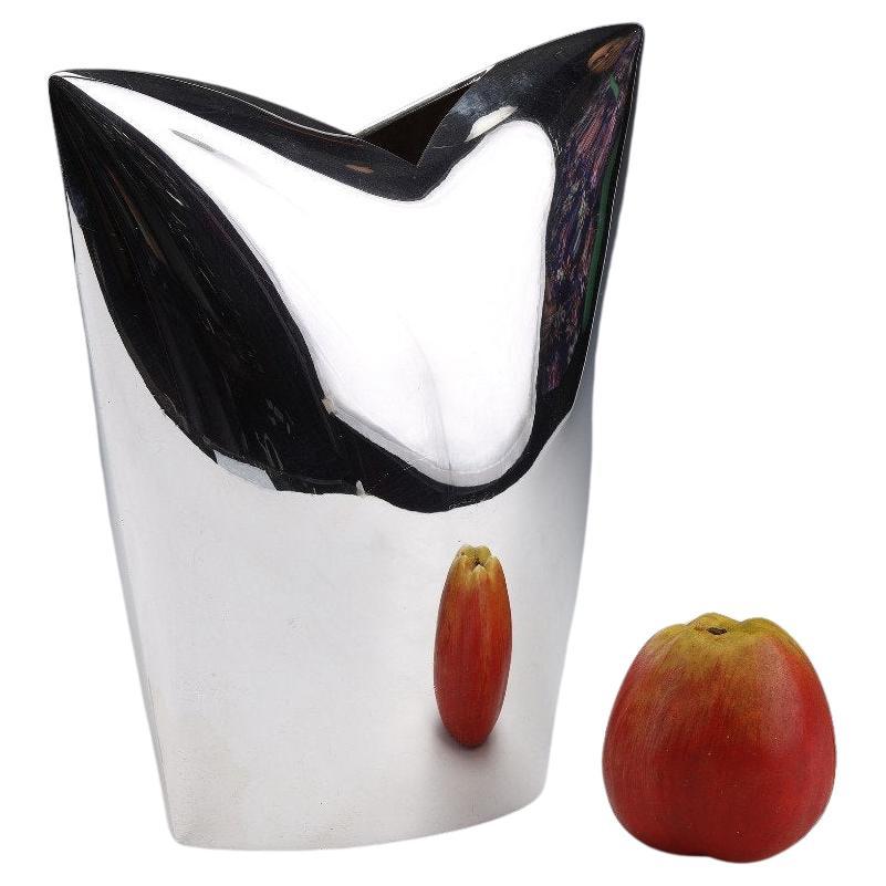 Gabriel De Vecchi - Solid Silver Vase Italian Design Xxth