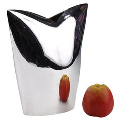 Vintage Gabriel De Vecchi - Solid Silver Vase Italian Design Xxth