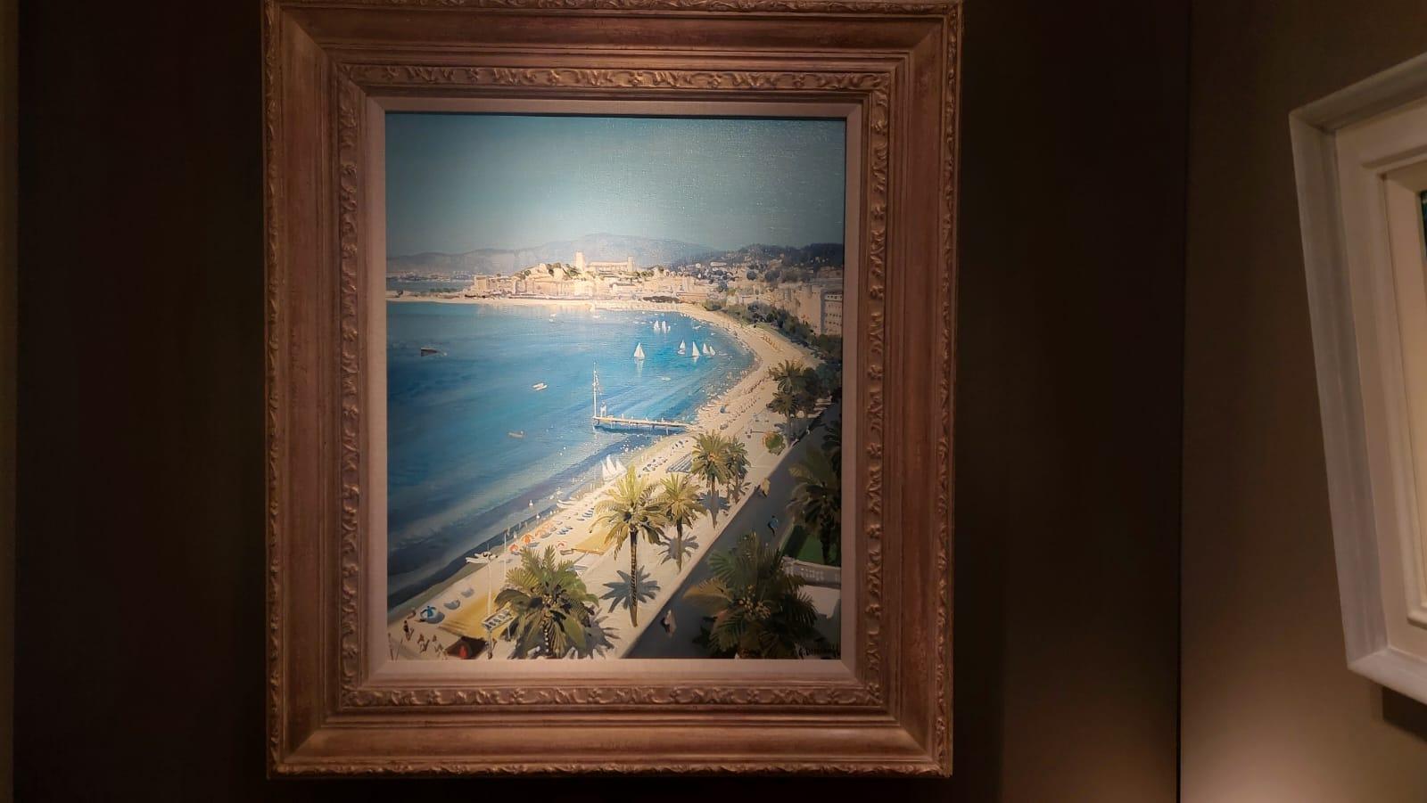 Cannes, French Riviera - Post-Impressionist Painting by Gabriel Deschamps
