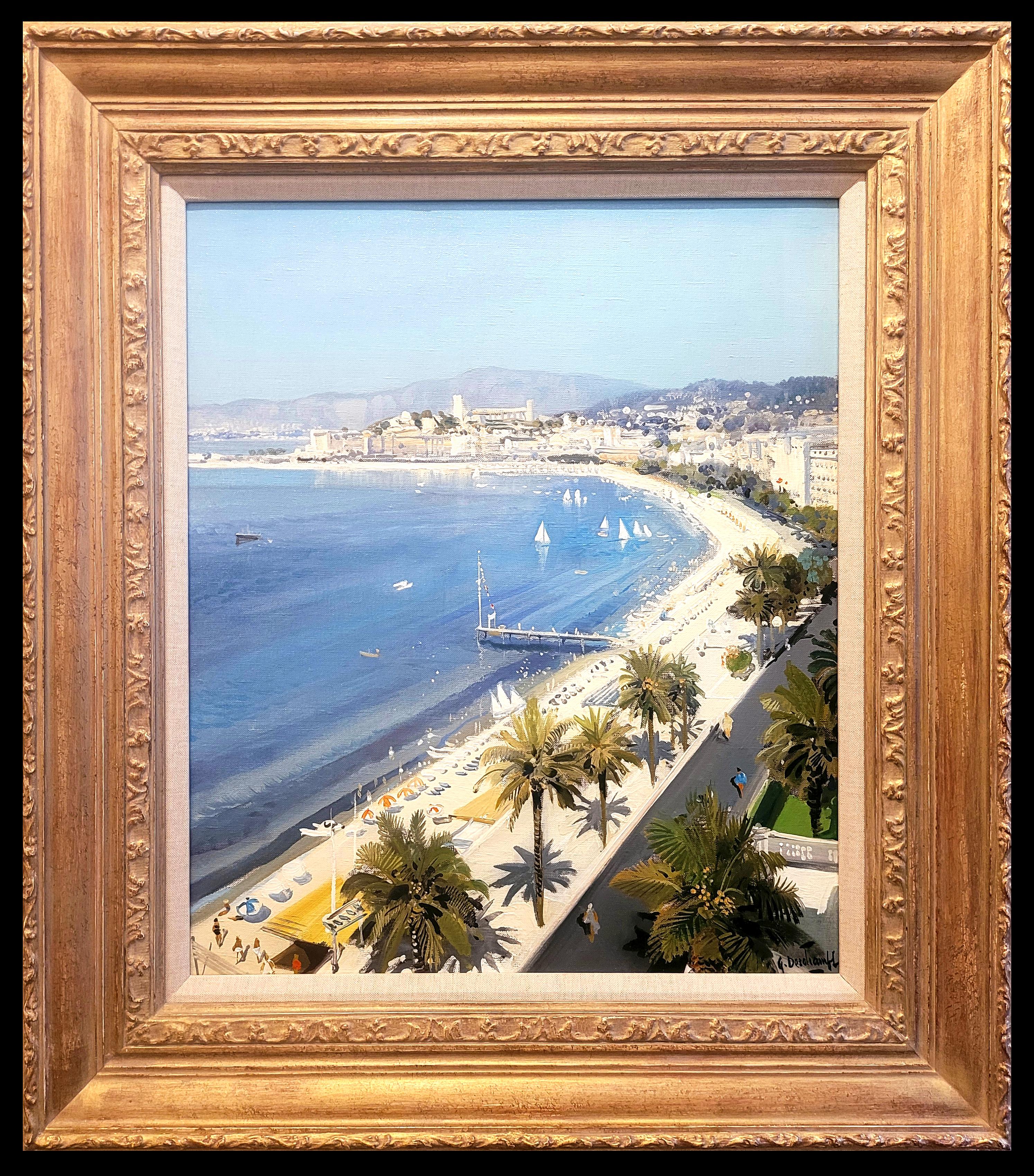 Gabriel Deschamps Landscape Painting - Cannes, French Riviera