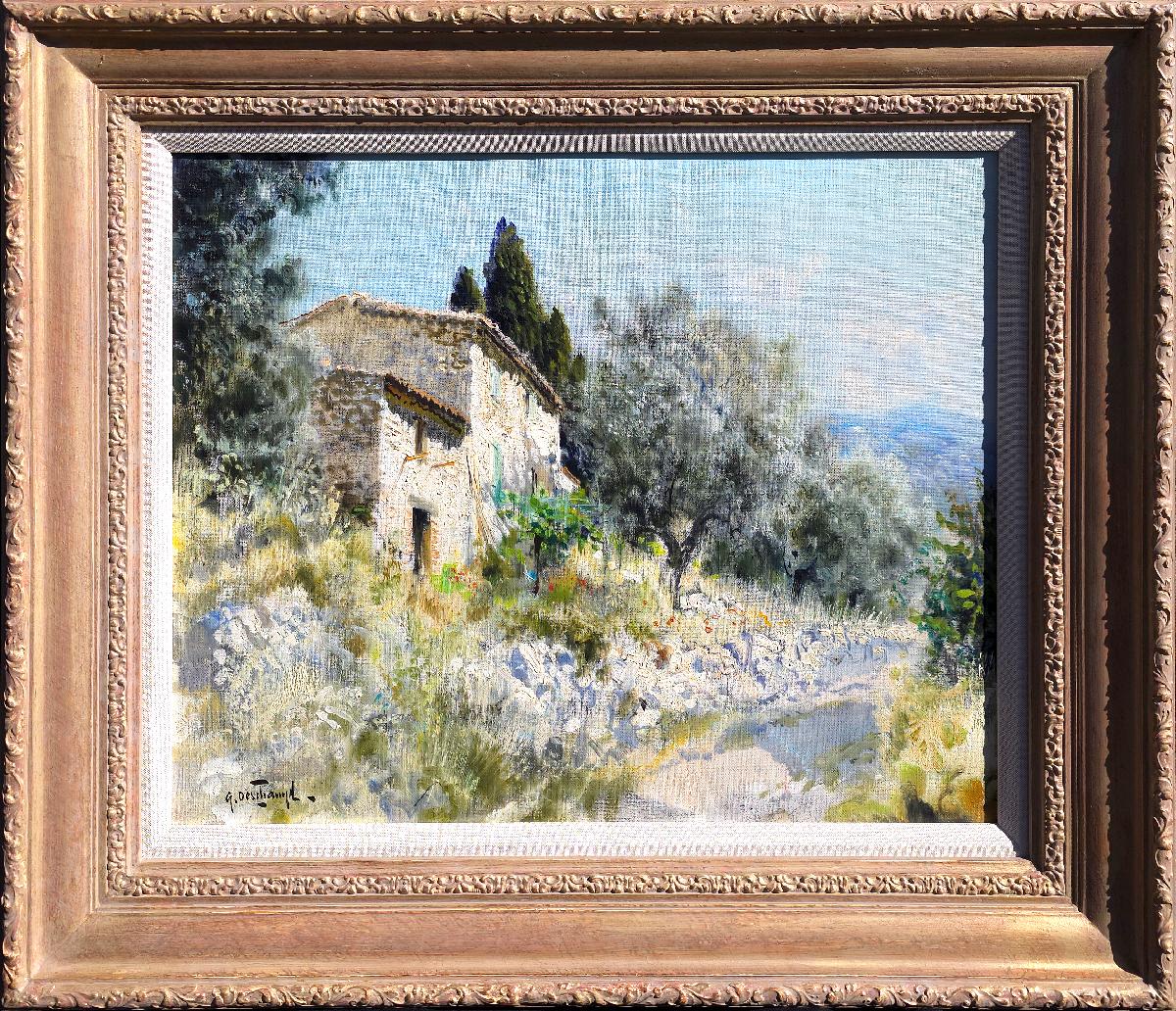 Gabriel Deschamps Landscape Painting - Dans Le Campagne De Venic