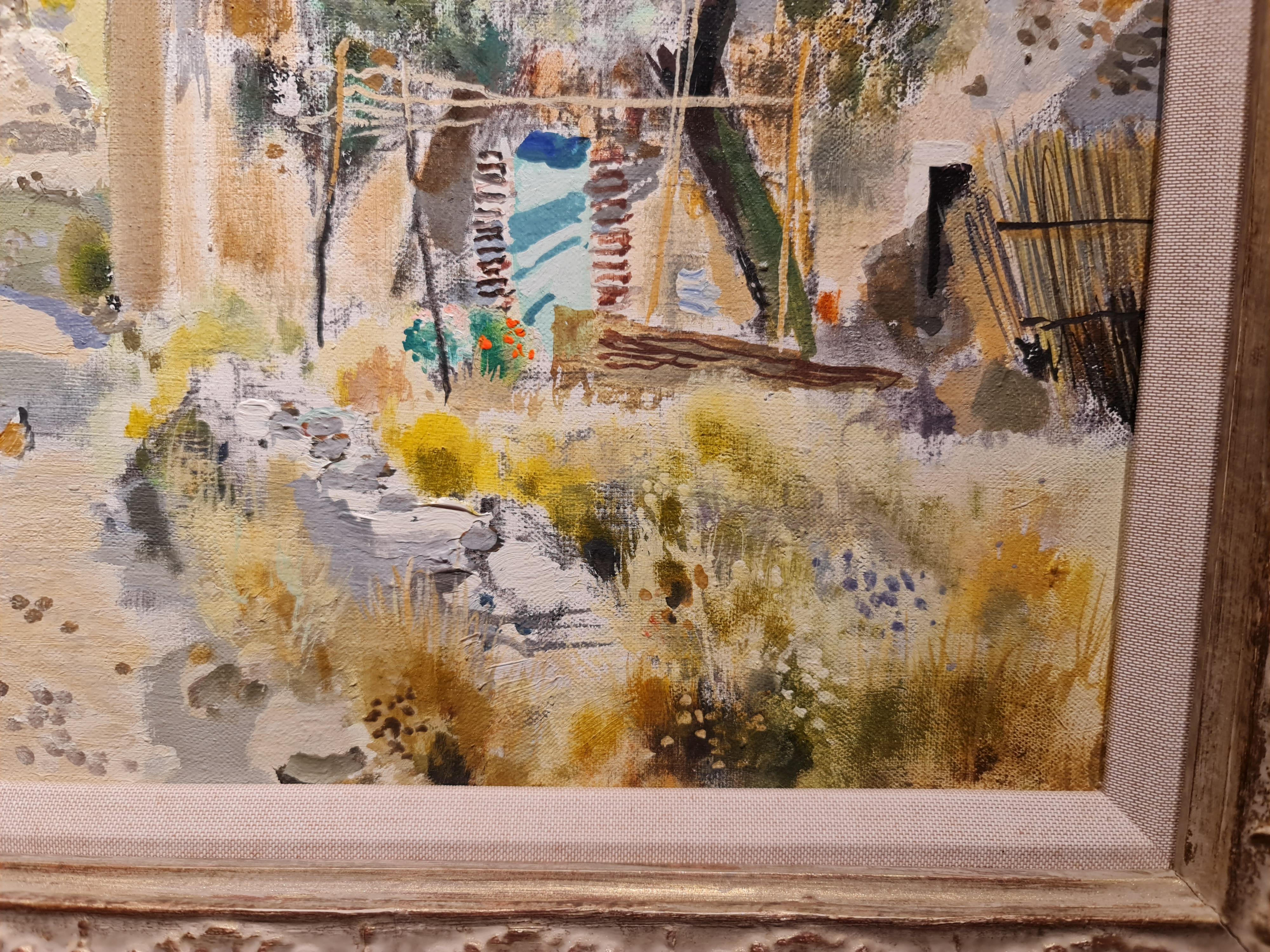 En Provence - Post-impressionnisme Painting par Gabriel Deschamps