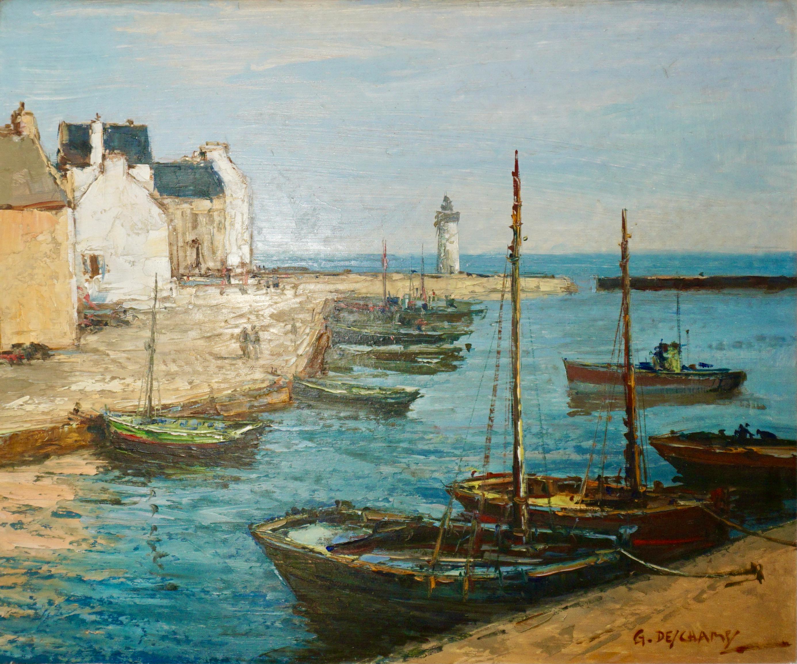 Port Brenton - Painting by Gabriel Deschamps