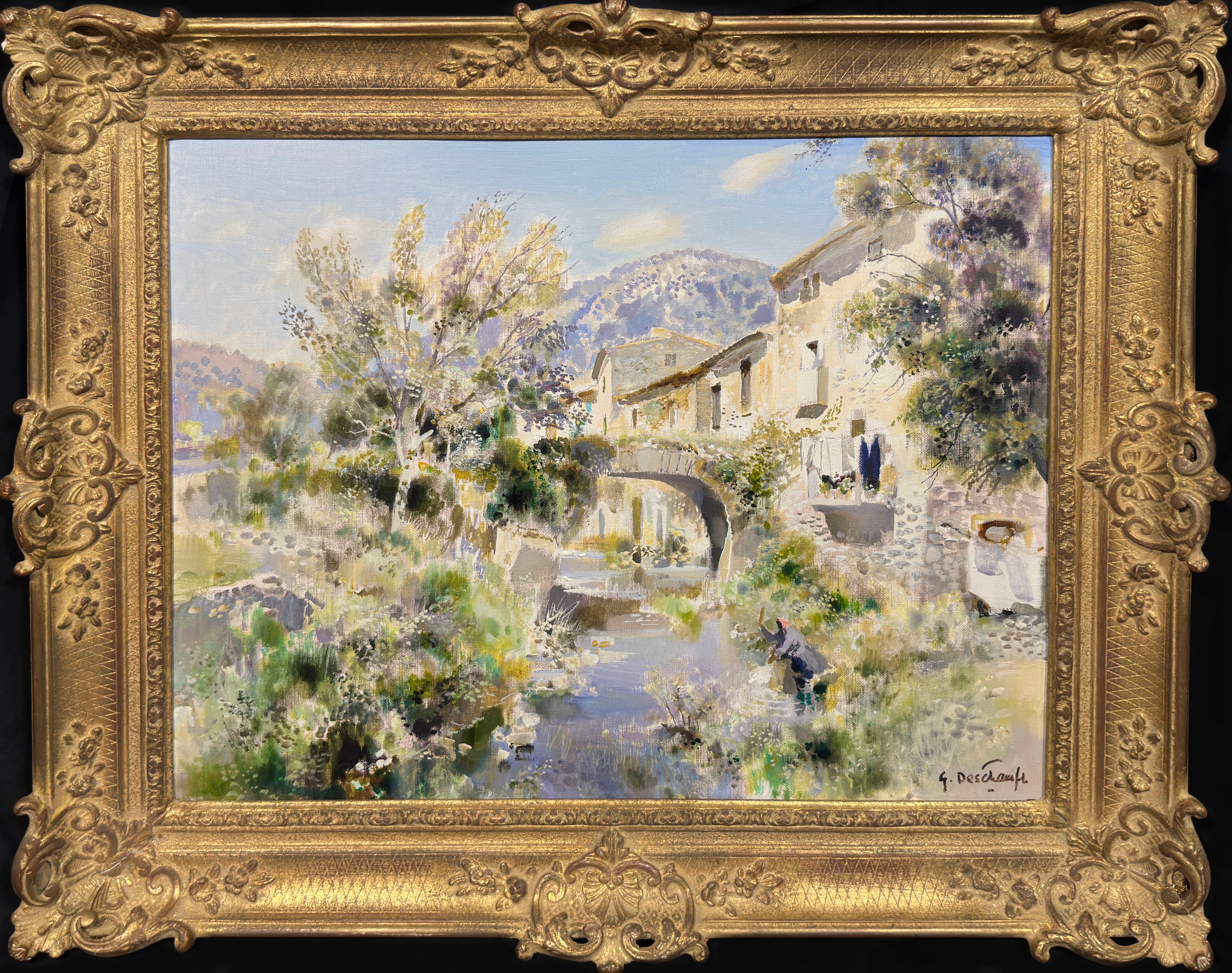 Landscape Painting di Gabriel Deschamps - Saint Guilhem Le Desert